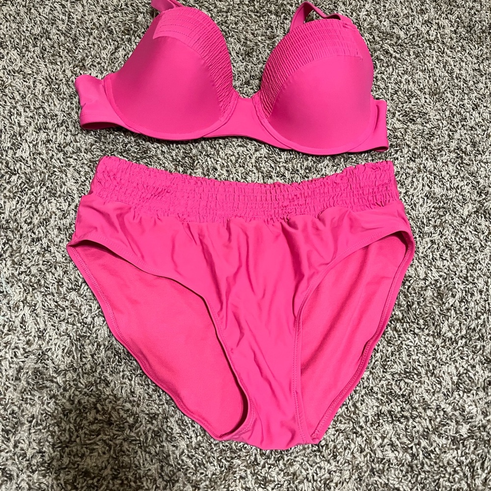 Time and Tru Hot Pink Bikini Set